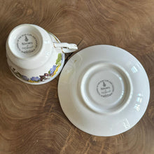 Load image into Gallery viewer, Royal Doulton fine bone China, Made in England, Flowers of the Year cup and saucer set. Frebruary