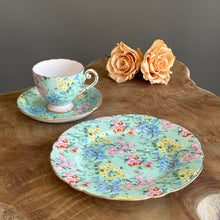 Load image into Gallery viewer, Shelley Potteries. Made in England. Melody Chintz Tea Trio