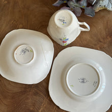Load image into Gallery viewer, Wellington Fine Bone China. Made in England. Art Deco Square Tea Trio
