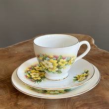 Load image into Gallery viewer, Clare Bone China. Made in England. Primrose Tea set trio