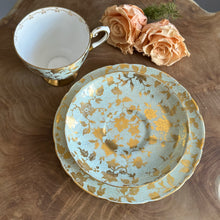 Load image into Gallery viewer, Tuscan Fine English Bone China. Made in England. Gilded Tea Trio