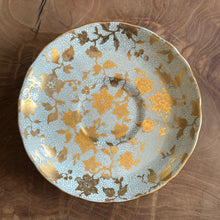 Load image into Gallery viewer, Tuscan Fine English Bone China. Made in England. Gilded Tea Trio