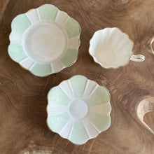 Load image into Gallery viewer, Royal Stuart Fine Bone China. Made in England . Spencer Stevenson Petal-Shaped Tea Trio