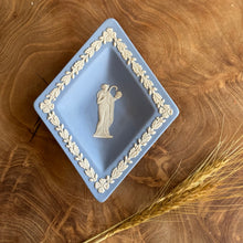Load image into Gallery viewer, RARE FIND. Wedgwood Jasperware. Made in England. Blue&white Diamond dish. Set of 4