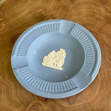 Load image into Gallery viewer, Wedgwood Jasperware. Made in England. Blue&white Round dish ashtrays. Set of 2