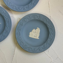 Load image into Gallery viewer, RARE FIND. Wedgwood Jasperware. Made in England. Blue&white Round dish. Set of 3