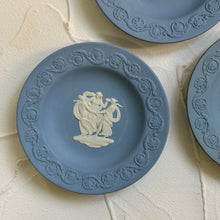 Load image into Gallery viewer, RARE FIND. Wedgwood Jasperware. Made in England. Blue&white Round dish. Set of 3