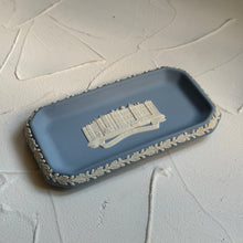 Load image into Gallery viewer, RARE FIND. Wedgwood Jasperware. Made in England. Blue&white rectangular dish. Set of 5