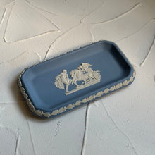 Load image into Gallery viewer, RARE FIND. Wedgwood Jasperware. Made in England. Blue&white rectangular dish. Set of 5