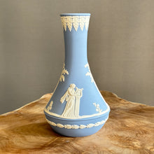 Load image into Gallery viewer, Wedgwood Jasperware. Made in England. Blue&white. Fluted Vase