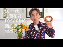 Load and play video in Gallery viewer, Vintage SylvaC Blue Posy Ring (Large)