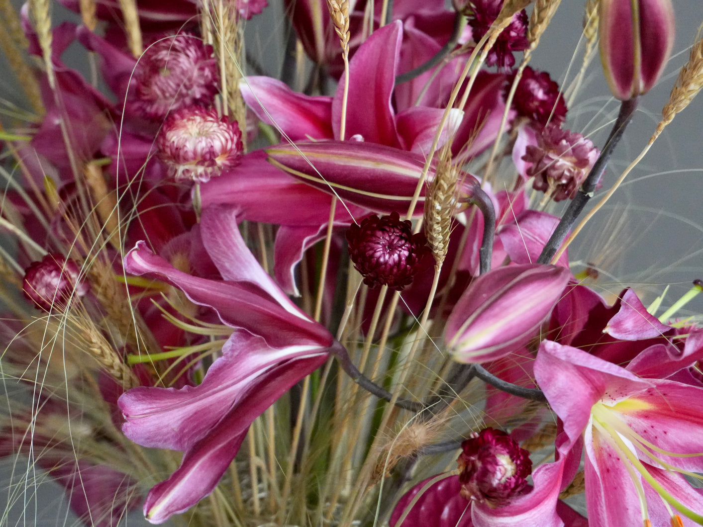 September Masterclass: Magenta Fireworks in the Wheat Field | 9月花藝大師班：麥浪中的洋紅花火