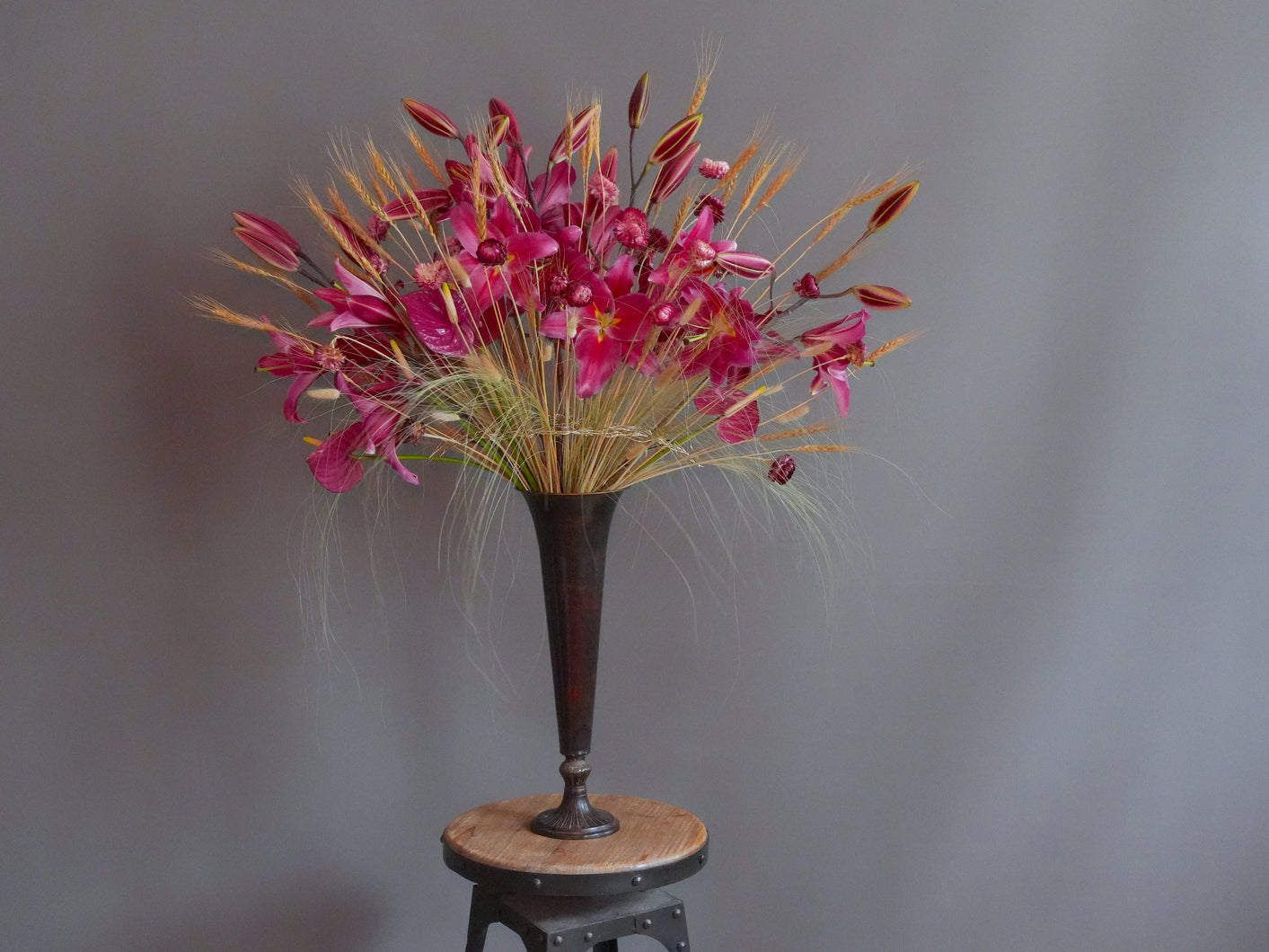 September Masterclass: Magenta Fireworks in the Wheat Field | 9月花藝大師班：麥浪中的洋紅花火
