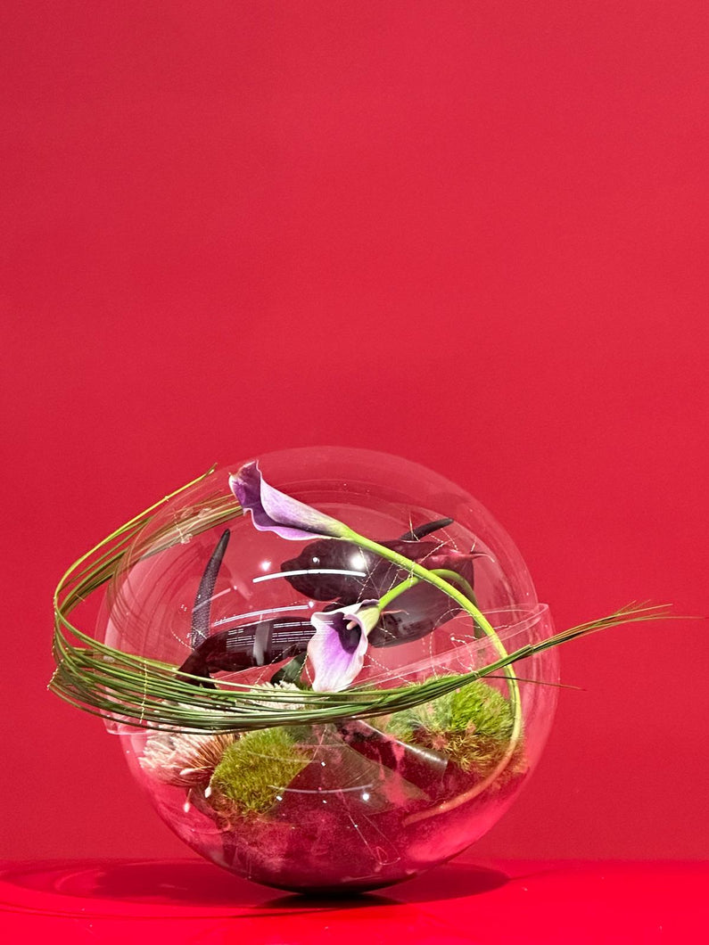 August Masterclass : Planet‑Shaped Floral Sculpture Workshop | 8月花藝大師班： 星球形雕塑花藝工作坊