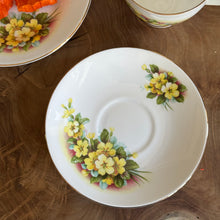 Load image into Gallery viewer, Clare Bone China. Made in England.  Primrose Tea set trio
