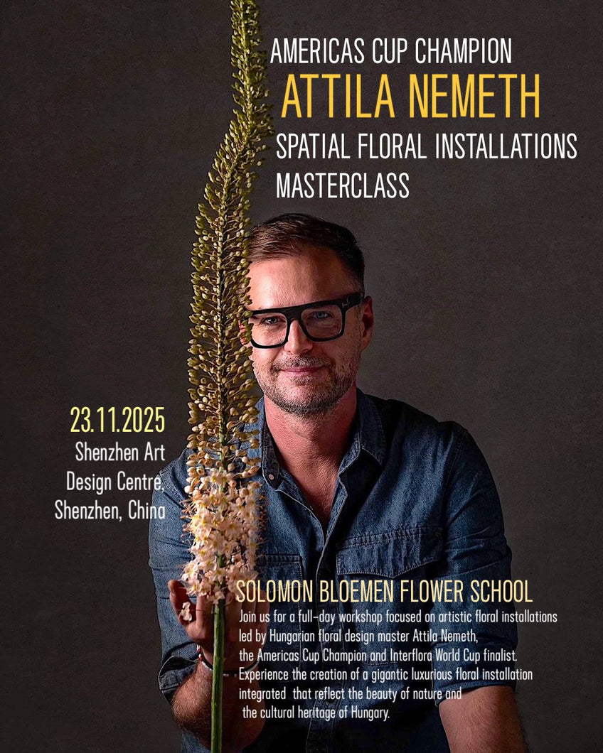 Master Class In Floral Installations with America's Cup Champion Attila Nemeth